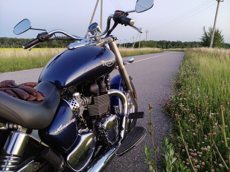 2015 Triumph America, синий, 550000 рублей, вид 3