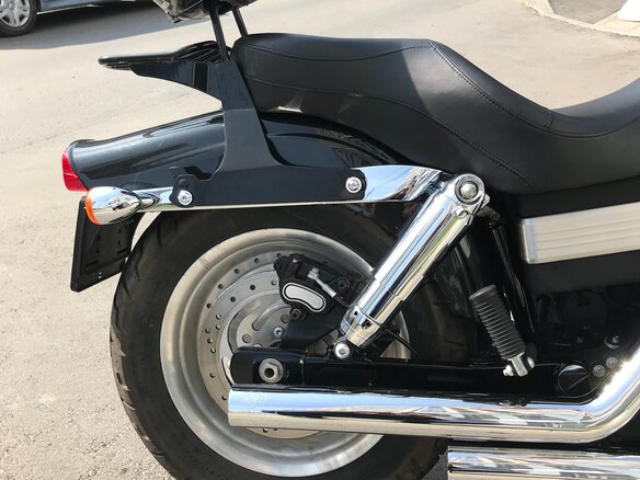 2008 Harley-Davidson Fat Bob, чёрный - вид 3