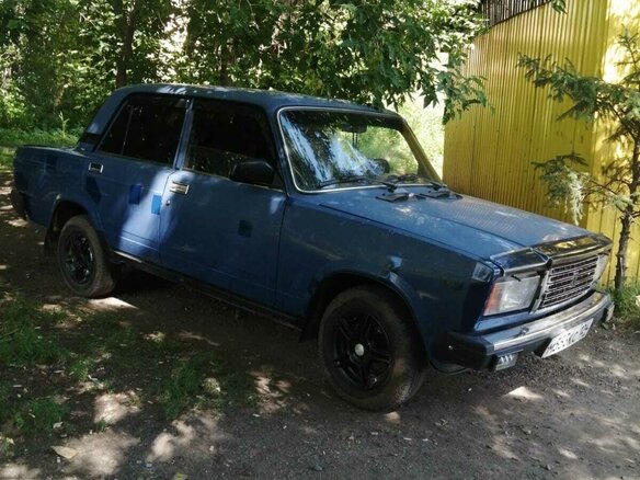 2007 Lada (ВАЗ) 2107, синий, 120000 рублей