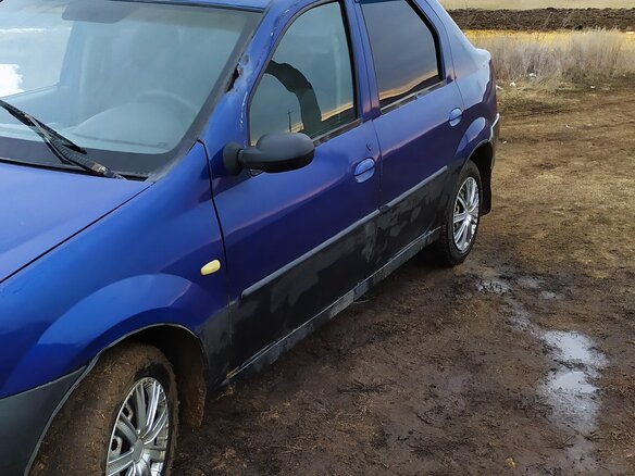 2006 Renault Logan I, синий, 130000 рублей - вид 5