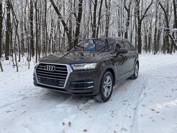 2016 Audi Q7 II (4M), коричневый, 3850000 рублей - вид 1