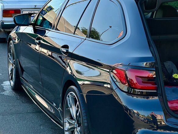 2018 BMW 5 серии M550d xDrive VII (G30/G31/G38), синий, 4880000 рублей - вид 12