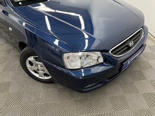 2008 Hyundai Accent ТагАЗ II, синий, 385000 рублей, вид 4