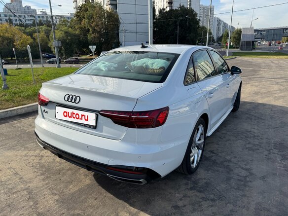 2020 Audi A4 40 TFSI V (B9) Рестайлинг, белый - вид 4