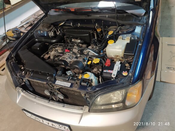 2003 Subaru Outback II, синий, 860000 рублей - вид 34