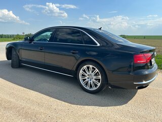 2013 Audi A8 Long III (D4), чёрный, 1400000 рублей, вид 3