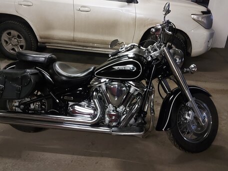 2000 Yamaha XV 1600 Road Star, чёрный, 750000 рублей, вид 2