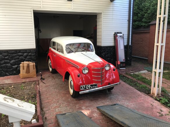 1948 Москвич 400 400-420, красный - вид 7