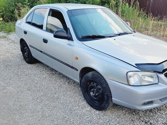 2005 Hyundai Accent ТагАЗ II, серебристый, 273000 рублей - вид 6