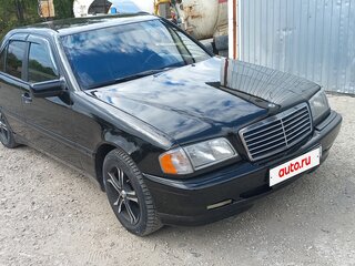 1998 Mercedes-Benz C-Класс 180 I (W202) Рестайлинг, чёрный, 440000 рублей, вид 2