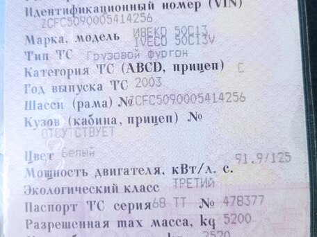 2003 Iveco Daily, белый, 700000 рублей, вид 5