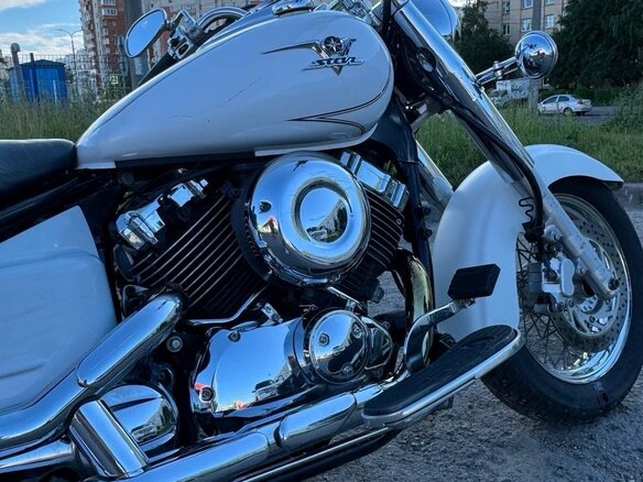 2008 Yamaha XVS650 Drag Star, белый, 550000 рублей - вид 6