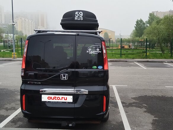 2017 Honda Stepwgn V Рестайлинг, чёрный - вид 3