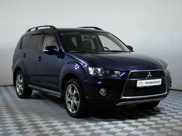 2012 Mitsubishi Outlander II Рестайлинг, синий - вид 2