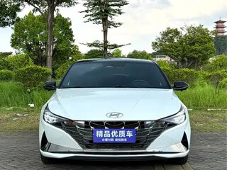 2021 Hyundai Elantra VII (CN7), белый, 1420000 рублей, вид 3