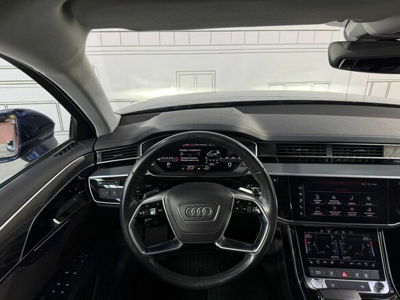 2018 Audi A8 Long 55 TFSI IV (D5), синий, 4420000 рублей - вид 16