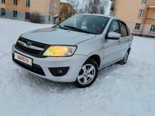 2014 Lada (ВАЗ) Granta I, серебристый, 610000 рублей, вид 1