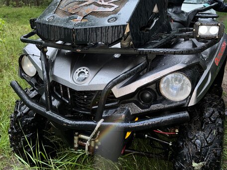 2017 BRP Can-Am Outlander L 570 (MAX), серебристый, 685000 рублей, вид 2