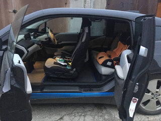2014 BMW i3 REX 60Ah I (I01), серый, 1111111 рублей, вид 4