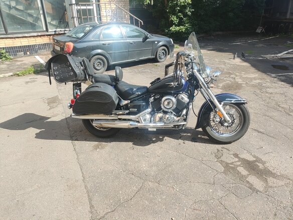 2005 Yamaha XVS650 Drag Star, синий, 420000 рублей - вид 7