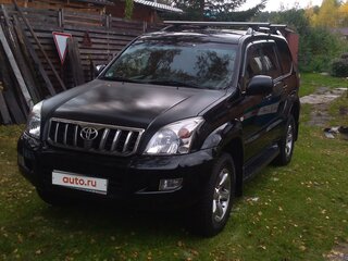 2008 Toyota Land Cruiser Prado 4-speed 120 Series Рестайлинг, чёрный, 2950000 рублей, вид 1