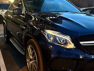 2017 Mercedes-Benz GLE Coupe 400 I (C292), синий, 5300000 рублей, вид 4