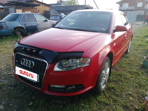 2006 Audi A4 III (B7), красный, 750000 рублей