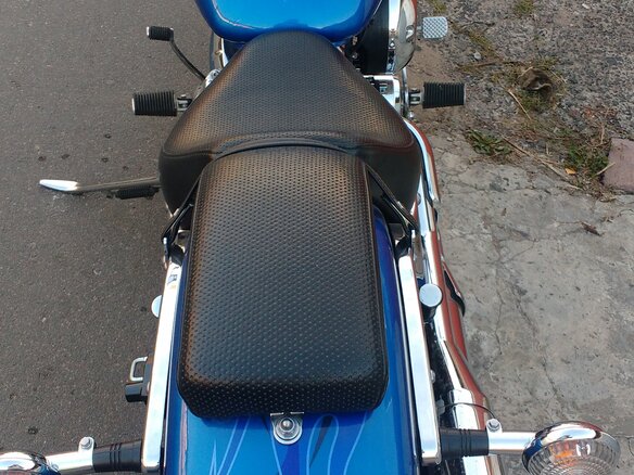 2009 Yamaha XVS650 Drag Star, синий, 450000 рублей