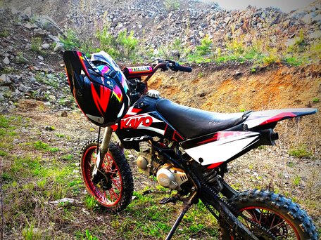 2022 Kayo Basic TT125, красный, 70000 рублей, вид 1