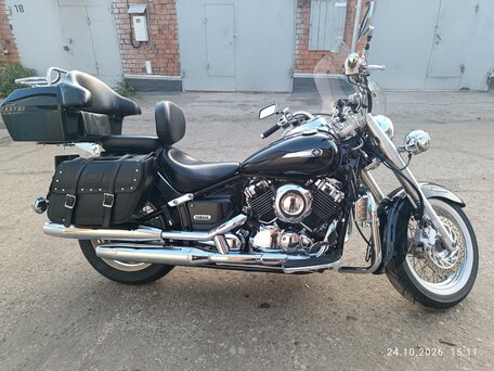 2006 Yamaha XVS650 Drag Star, чёрный, 560000 рублей, вид 1