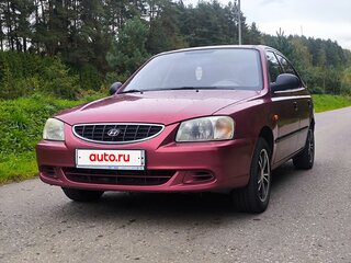 2006 Hyundai Accent ТагАЗ II, красный, 399000 рублей, вид 2