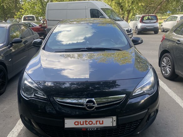 2012 Opel Astra GTC J Рестайлинг, чёрный