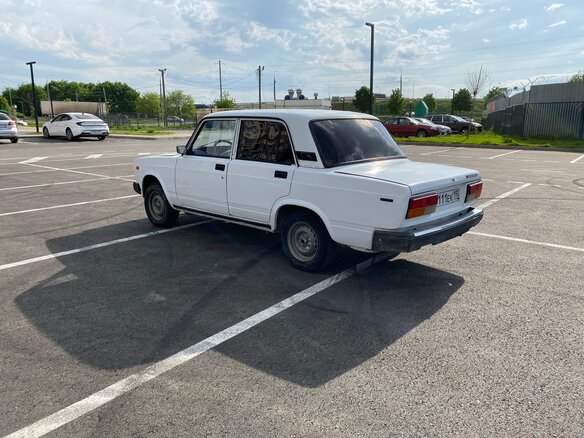 1997 Lada (ВАЗ) 2107, белый - вид 3