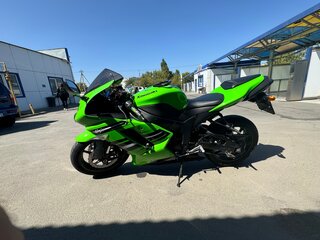 2008 Kawasaki ZX-6 Ninja, зелёный, 620000 рублей, вид 5