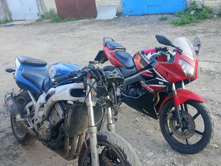 1999 Yamaha YZF-R6, синий, 200000 рублей, вид 1