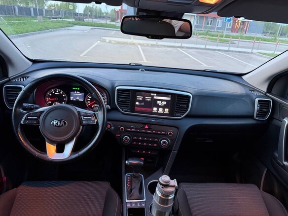2021 Kia Sportage IV Рестайлинг, синий, 2490000 рублей - вид 32