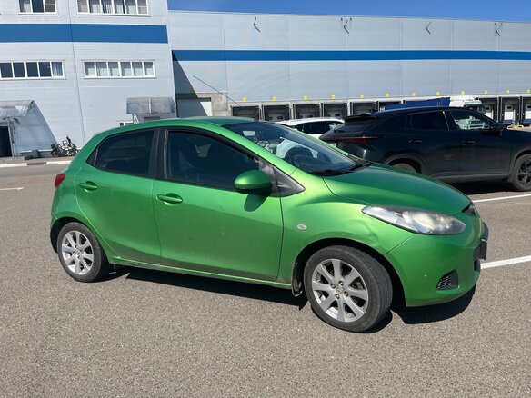 2008 Mazda 2 II (DE), зелёный, 700000 рублей - вид 1