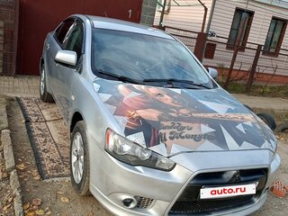 2012 Mitsubishi Lancer X Рестайлинг, серебристый, 760000 рублей, вид 2