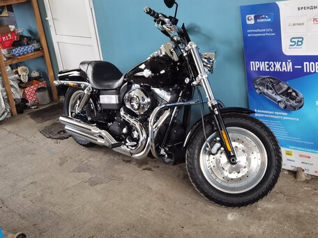 2009 Harley-Davidson Fat Bob, чёрный, 965000 рублей, вид 3