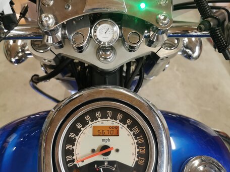 2009 Kawasaki VN900 Vulcan, синий, 630000 рублей, вид 4