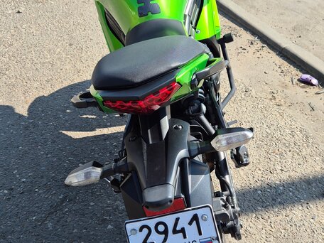 2012 Kawasaki ER-6F (Ninja 650R), зелёный, 420000 рублей, вид 5