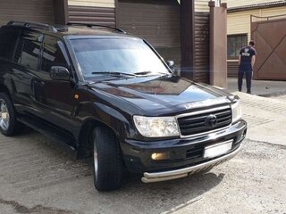 2003 Toyota Land Cruiser 100 Series Рестайлинг 1, чёрный, 2777000 рублей, вид 1