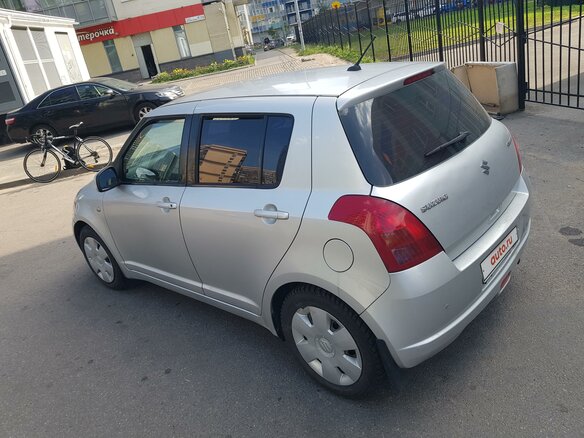 2007 Suzuki Swift III, серебристый - вид 4