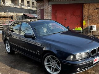 2002 BMW 5 серии 530i IV (E39) Рестайлинг, синий, 1400000 рублей, вид 4