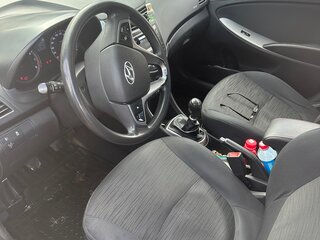 2016 Hyundai Solaris I Рестайлинг, синий, 740000 рублей, вид 4