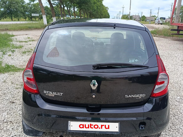 2013 Renault Sandero I, чёрный, 630000 рублей - вид 5