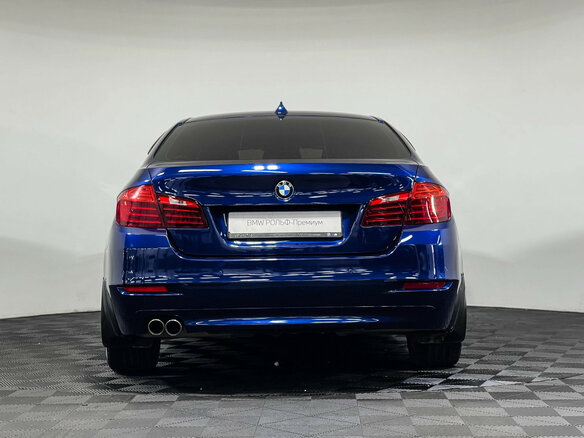 2015 BMW 5 серии 520i VI (F10/F11/F07) Рестайлинг, синий - вид 3