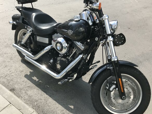 2008 Harley-Davidson Fat Bob, чёрный - вид 2