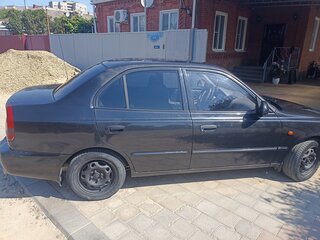 2007 Hyundai Accent ТагАЗ II, чёрный, 365000 рублей, вид 2