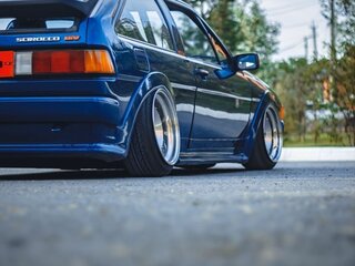 1989 Volkswagen Scirocco II, синий, 1750000 рублей, вид 3
